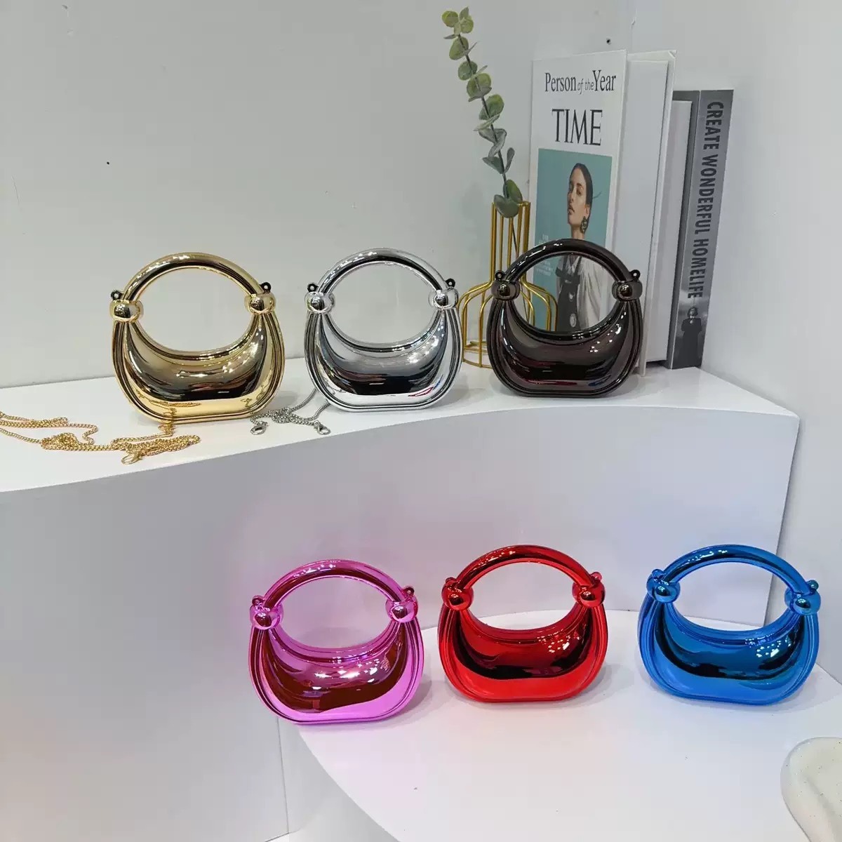 Mini Golden Evening Bag Purses - Women Bags Online บทวิจารณ์และราคา