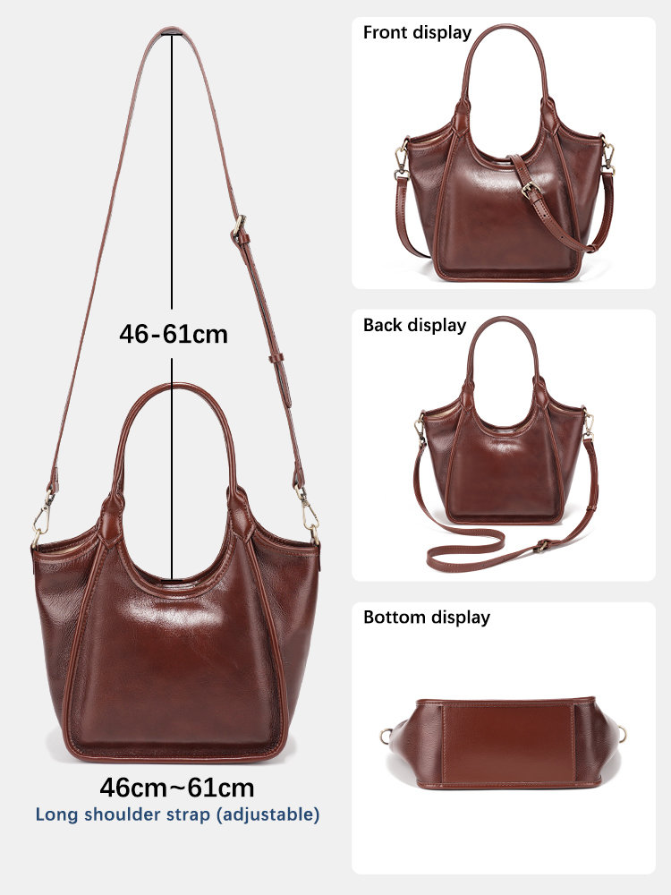Zency Oil Wax Leather Top Hand - Women'S Bags Top 10 บทวิจารณ์และราคา