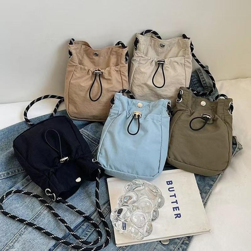 Soft Nylon Canvas Square Shoul - Phone Bag Crossbody บทวิจารณ์และราคา