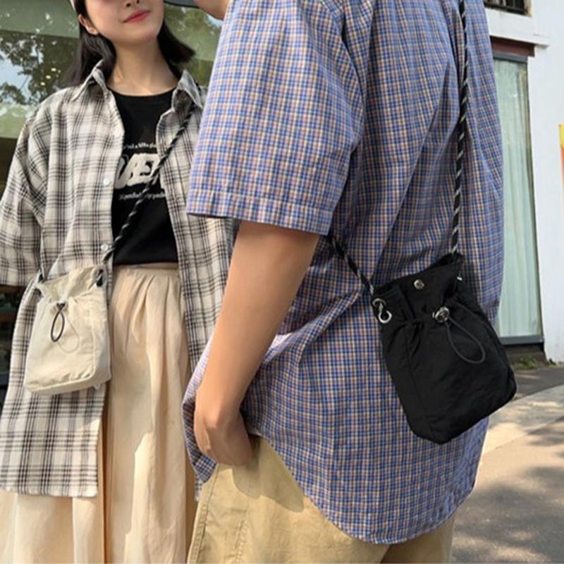 Soft Nylon Canvas Square Shoul - Phone Bag Crossbody บทวิจารณ์และราคา