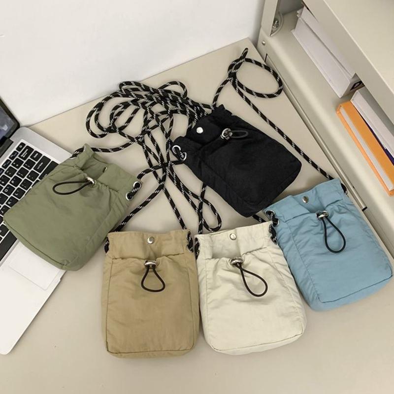 Soft Nylon Canvas Square Shoul - Phone Bag Crossbody บทวิจารณ์และราคา