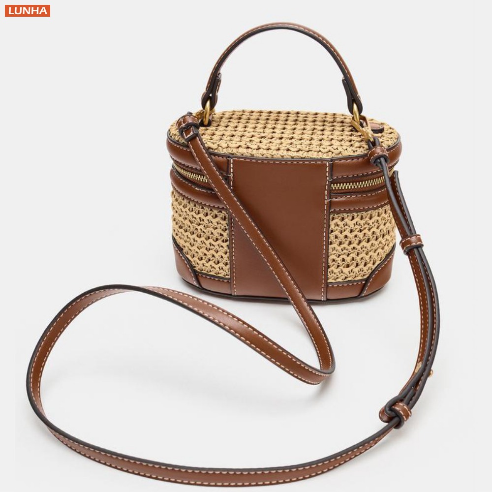 Women Mini Crossbody Woven Box - Women Vanity Bags บทวิจารณ์และราคา