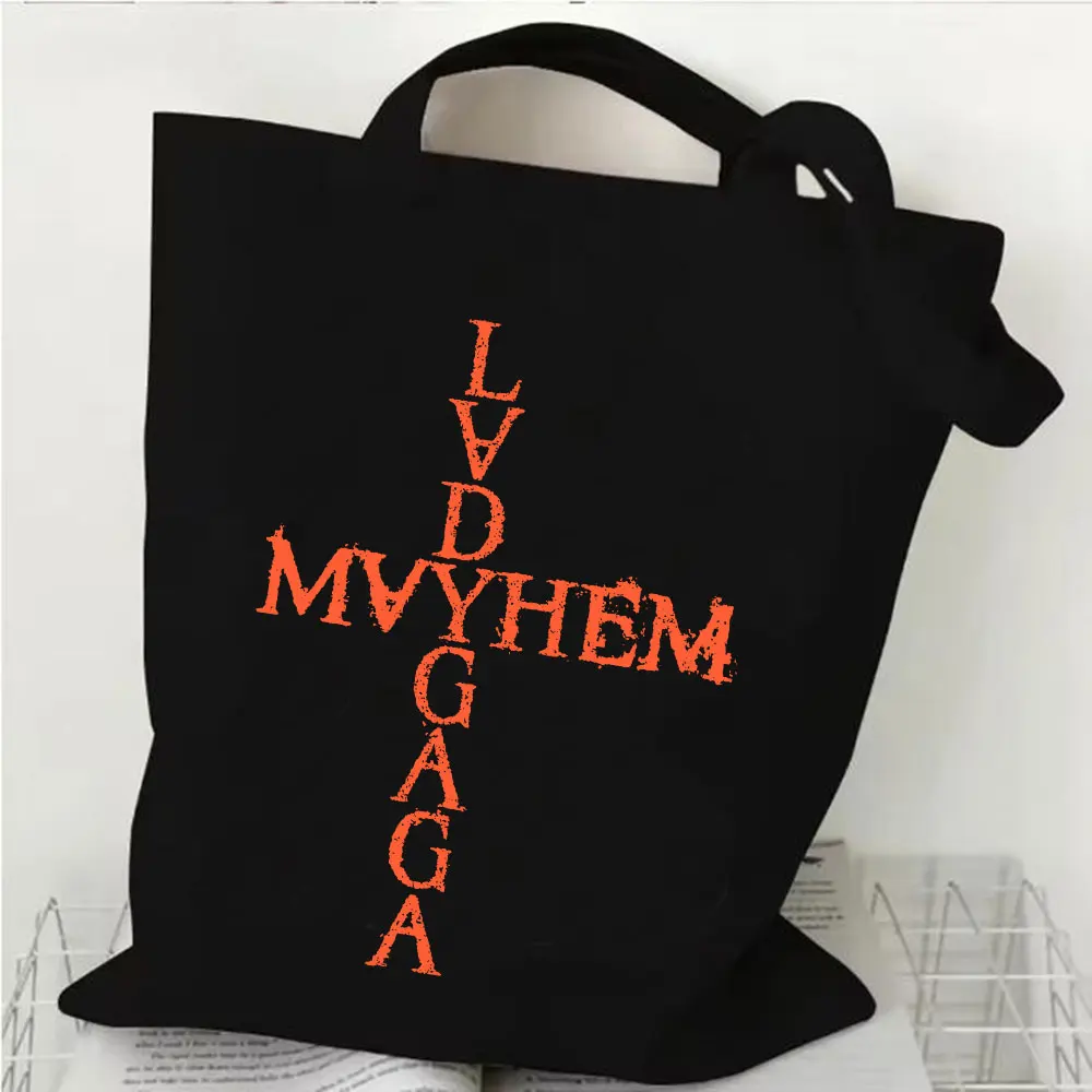 Women Lady Gaga Mayhem Tour 20 - Shopper Tote Canvas บทวิจารณ์และราคา