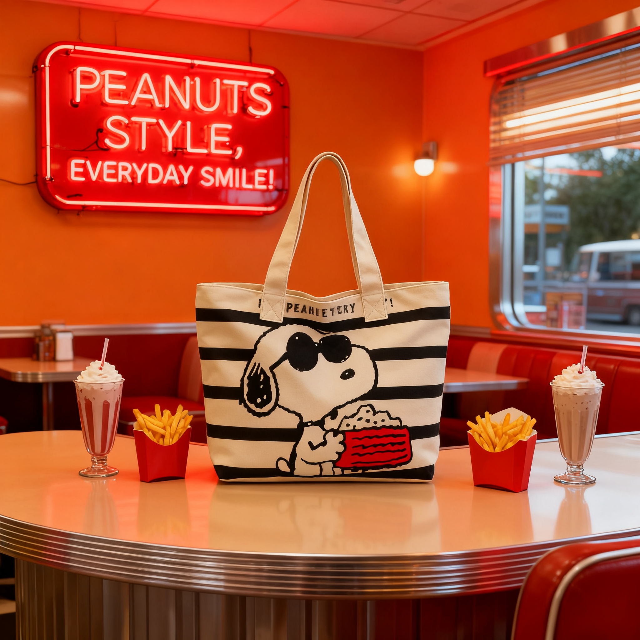 Snoopy Cartoon Large Capacity  - Women Bags For College บทวิจารณ์และราคา