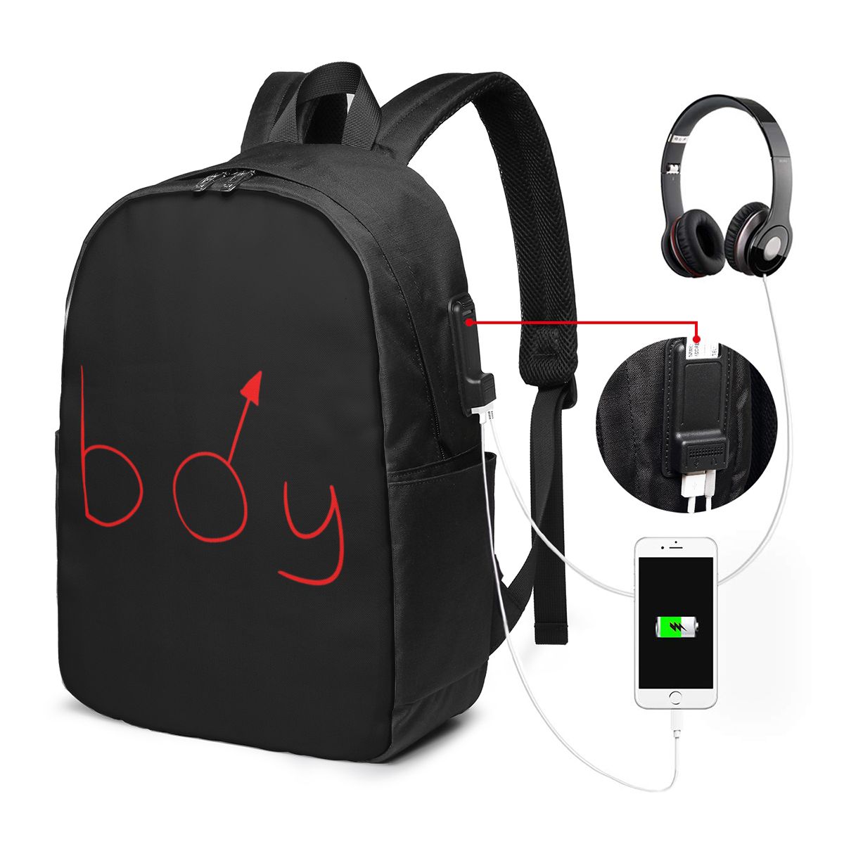 Boymoder Hat And Shirt Backpac - Women Bags For College บทวิจารณ์และราคา