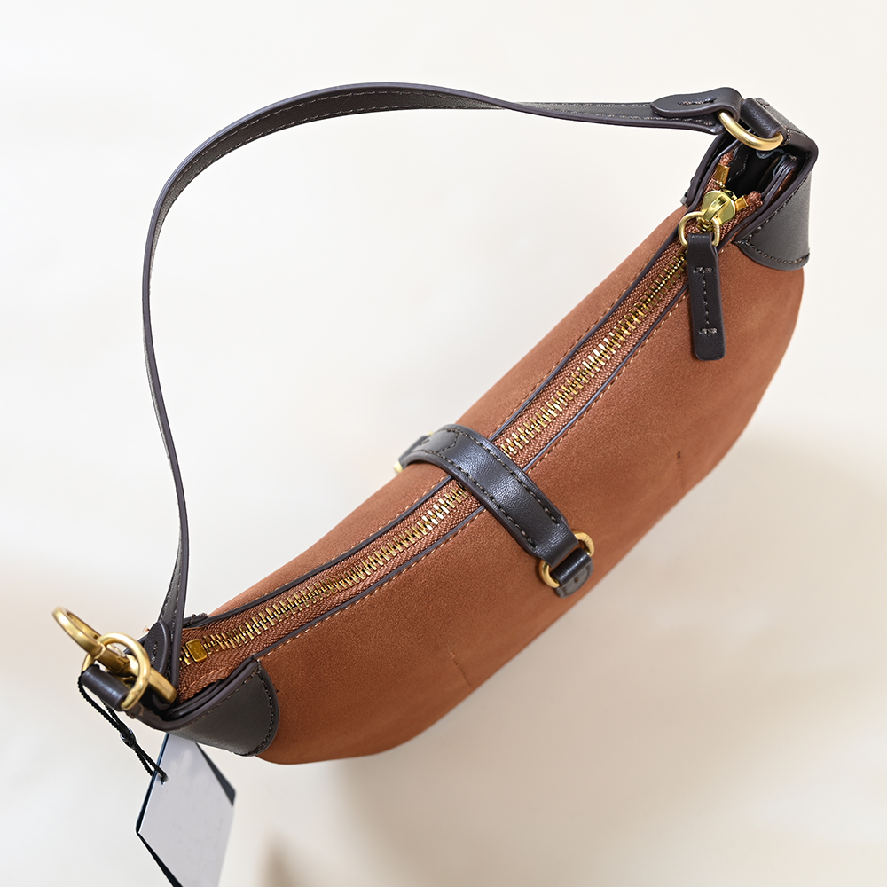 New Moon Shape Deer Skin Velve - Women Bags Daily Use บทวิจารณ์และราคา