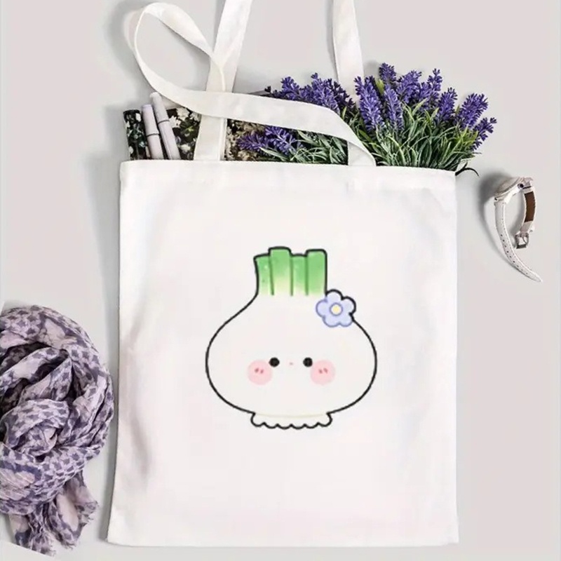 Cute Panda Print Canvas Tote B - Women Bags Daily Use บทวิจารณ์และราคา