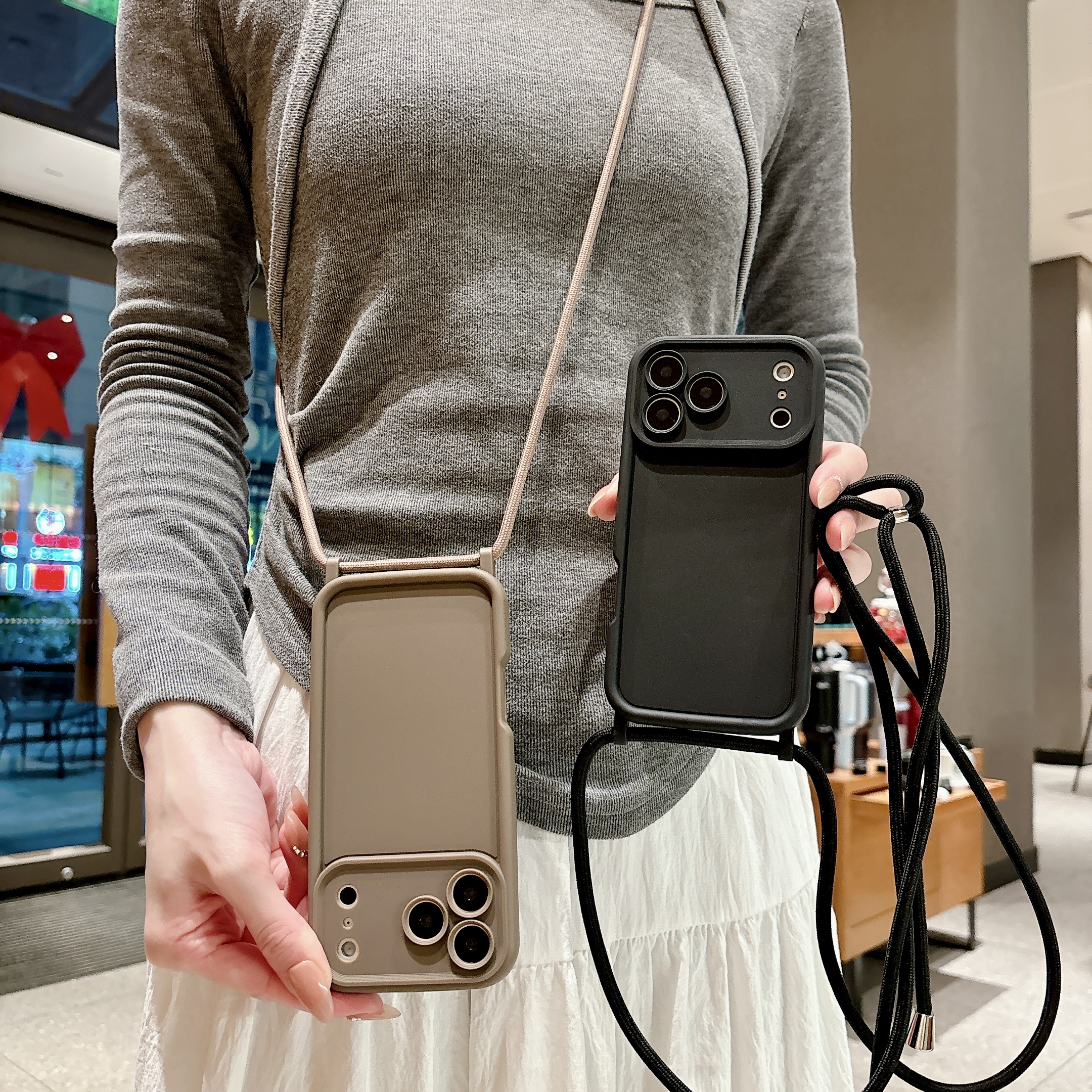 Phone Case For iPhone 17 16 15 - Phone Bag Crossbody บทวิจารณ์และราคา