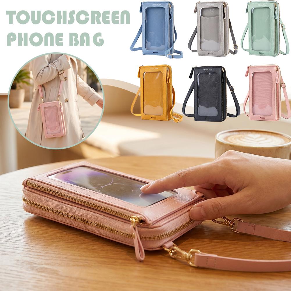 Women Bags Soft Leather Wallet - Phone Bag Crossbody บทวิจารณ์และราคา