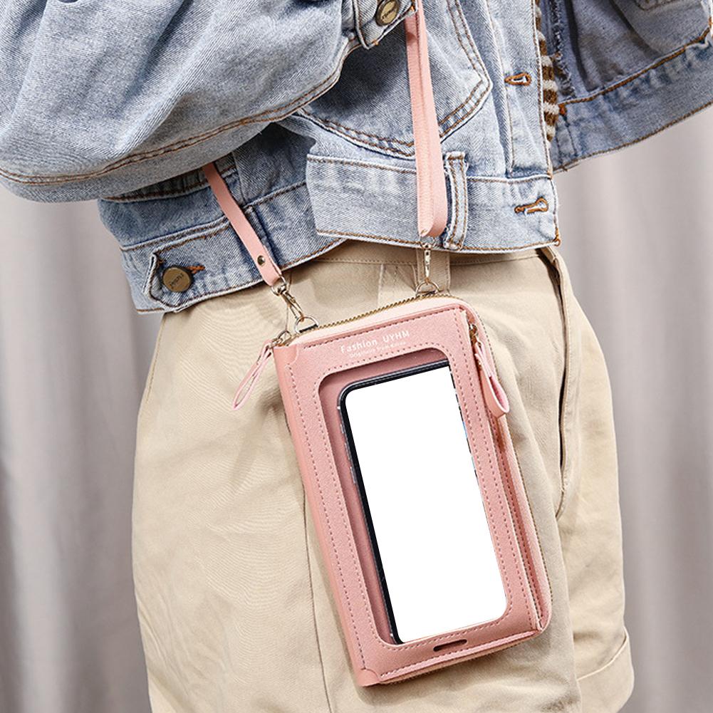 Women Bags Soft Leather Wallet - Phone Bag Crossbody บทวิจารณ์และราคา