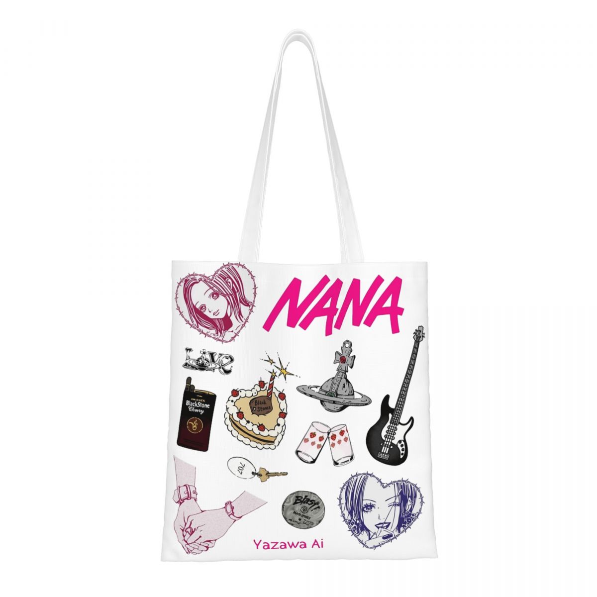 Unisex Nana Osaki Anime Tote B - Shopper Tote Canvas บทวิจารณ์และราคา