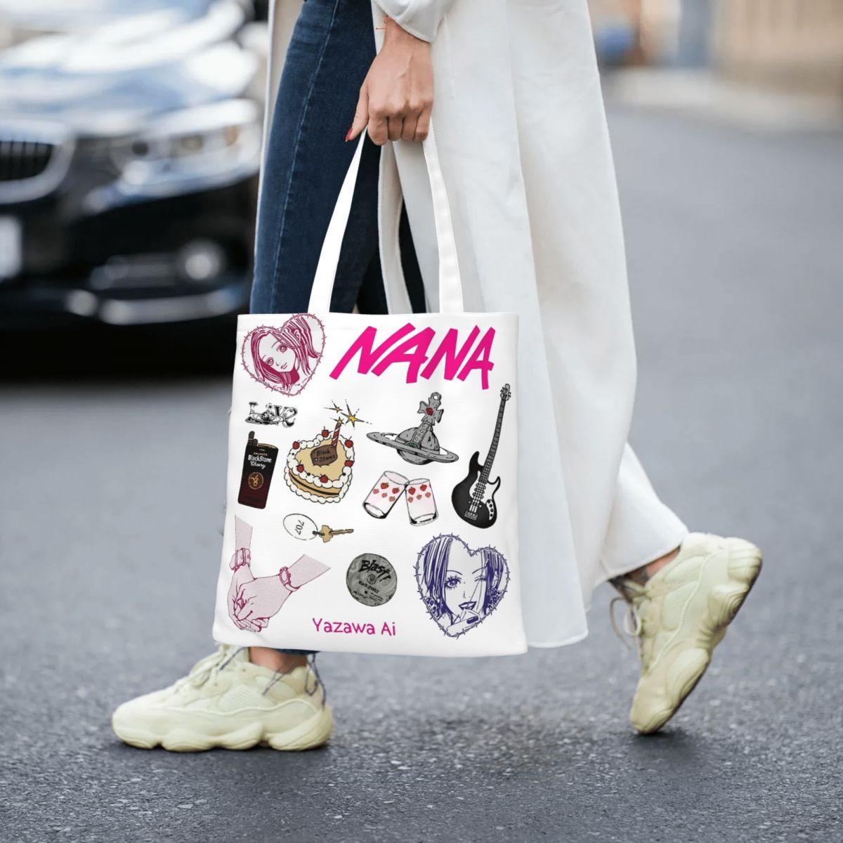 Unisex Nana Osaki Anime Tote B - Shopper Tote Canvas บทวิจารณ์และราคา