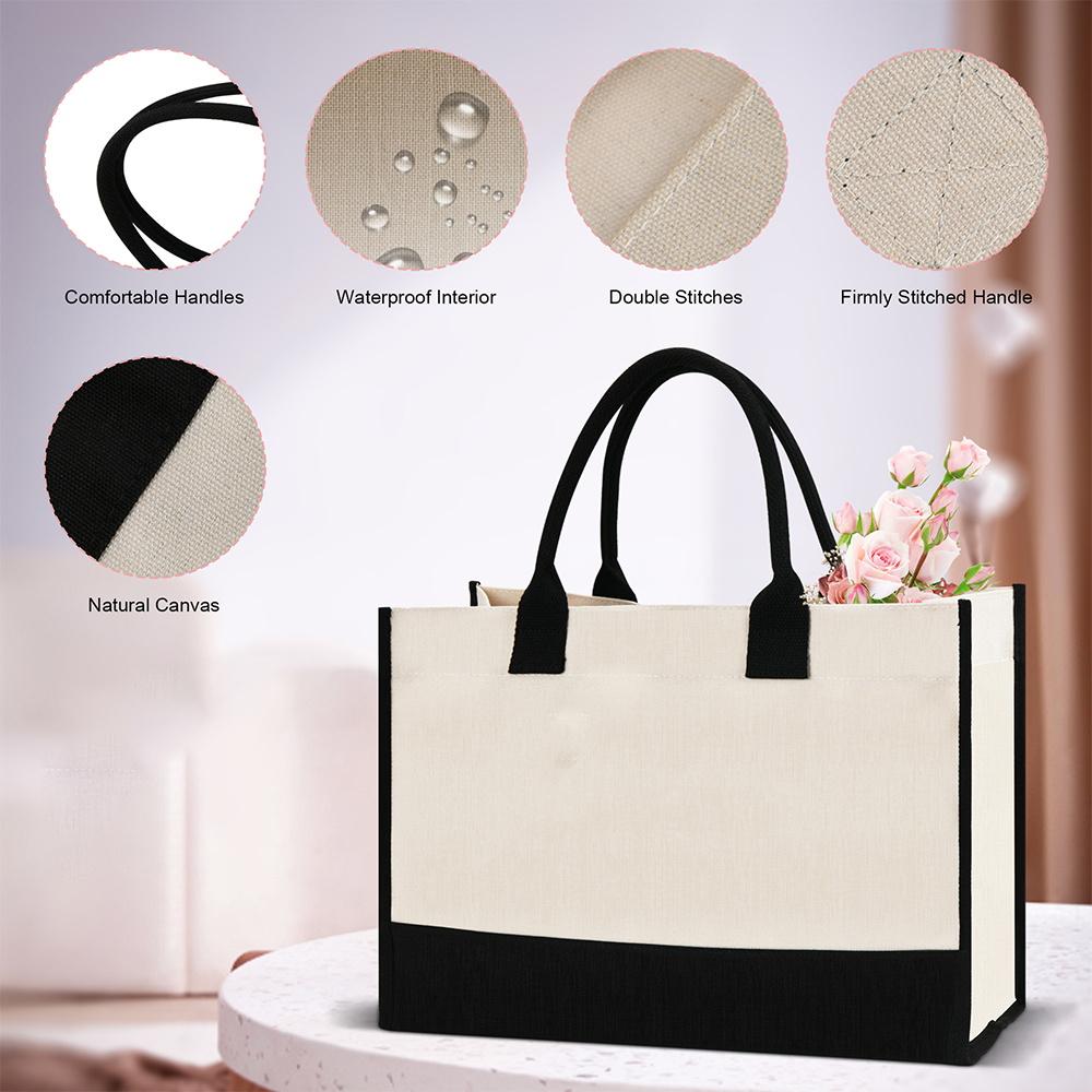 Women's Tote Bag Reusable Shop - Shopper Tote Canvas บทวิจารณ์และราคา