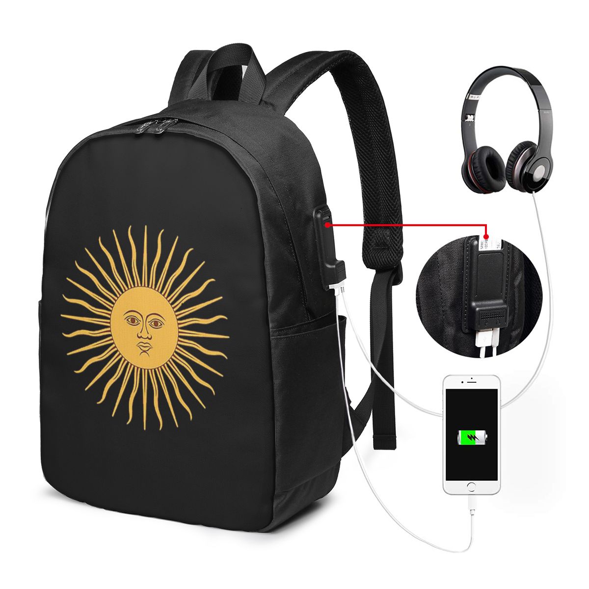 Sun Of May Flag Of Argentina B - Women Bags For College บทวิจารณ์และราคา